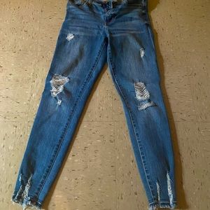 Kendall Kylie Skinny Ripped Jeans Sz 27